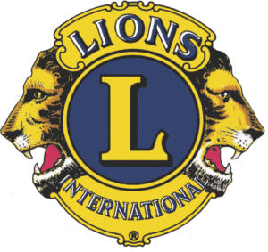 Lions International logo with two lion heads